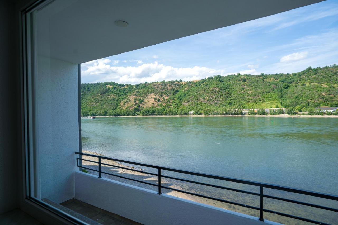 Doppelzimmer mit Balkon und Flussblick