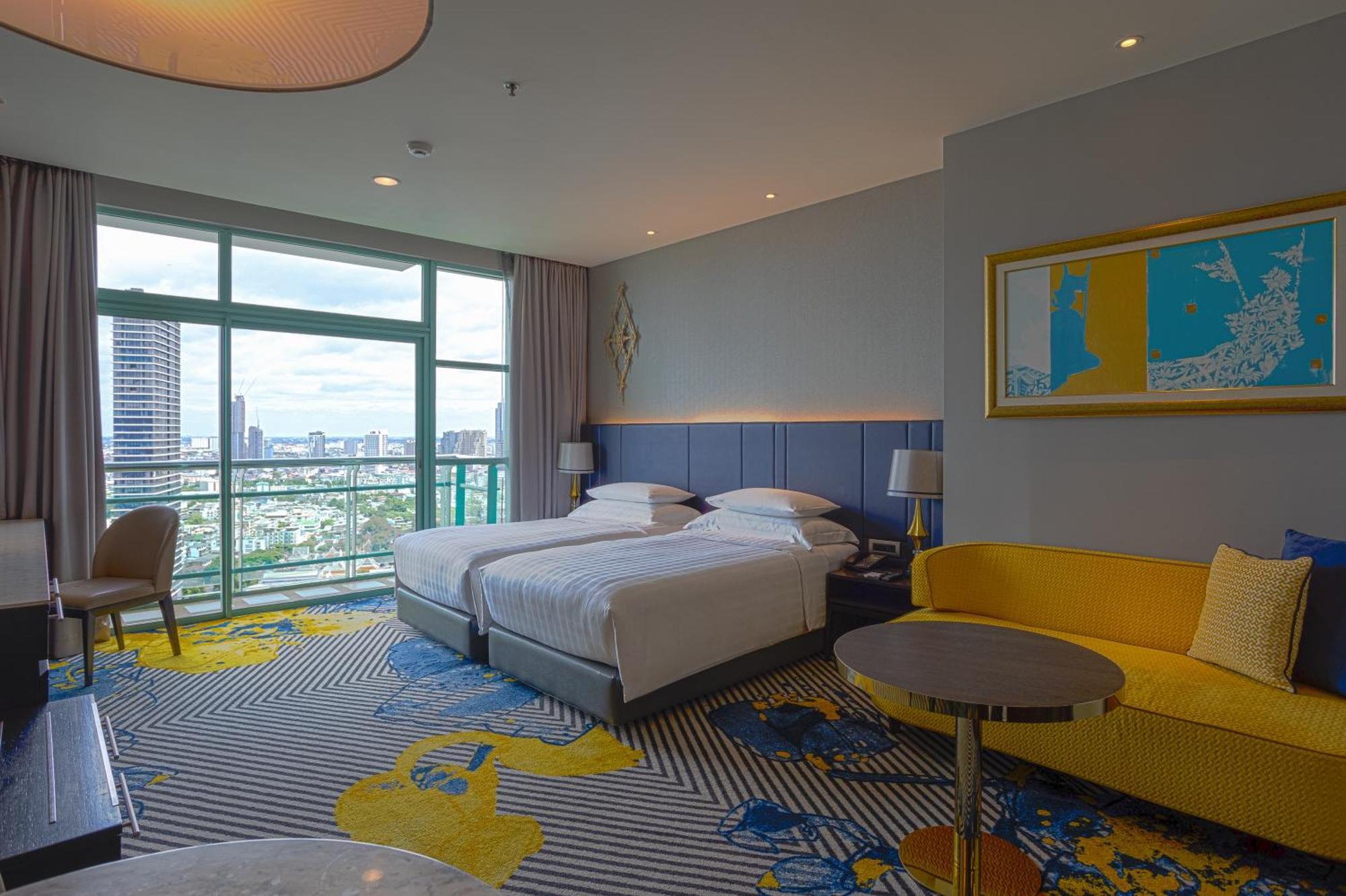 Grand Deluxe Club met 2 Aparte Bedden en Uitzicht op de Rivier