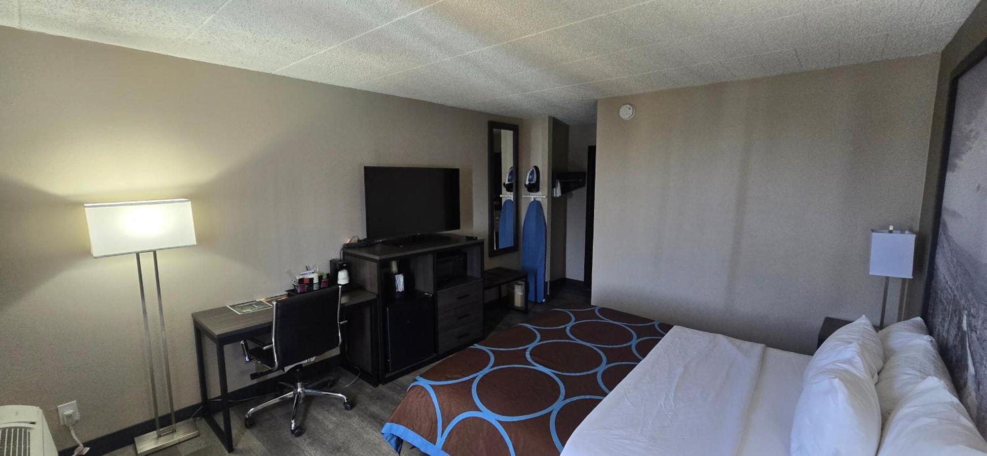 1 King Bed Mobility Accessible Room Roll Shower Non-Smoking