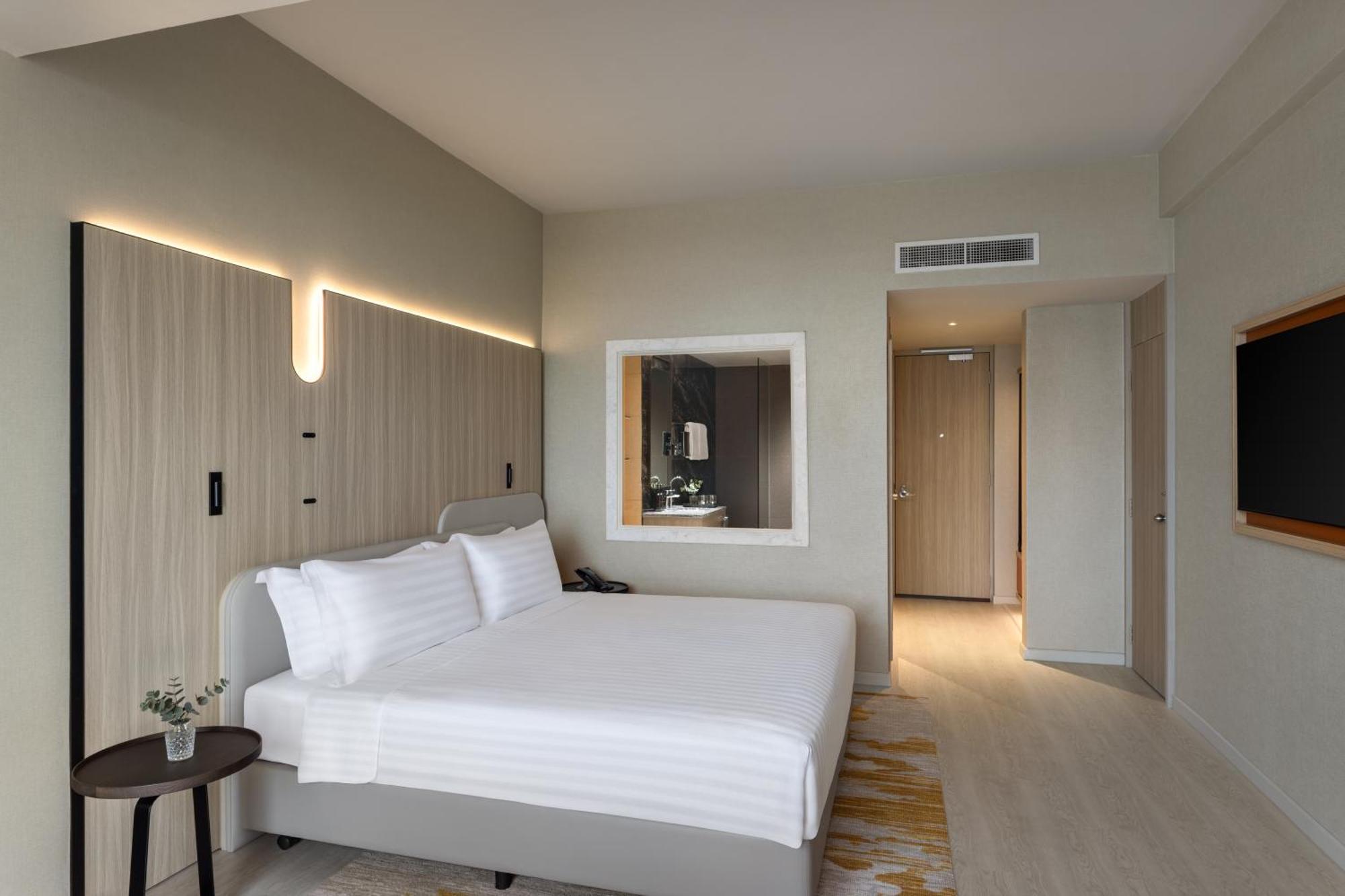 Executive Club Kamer met Kingsize Bed en Uitzicht op Skyline