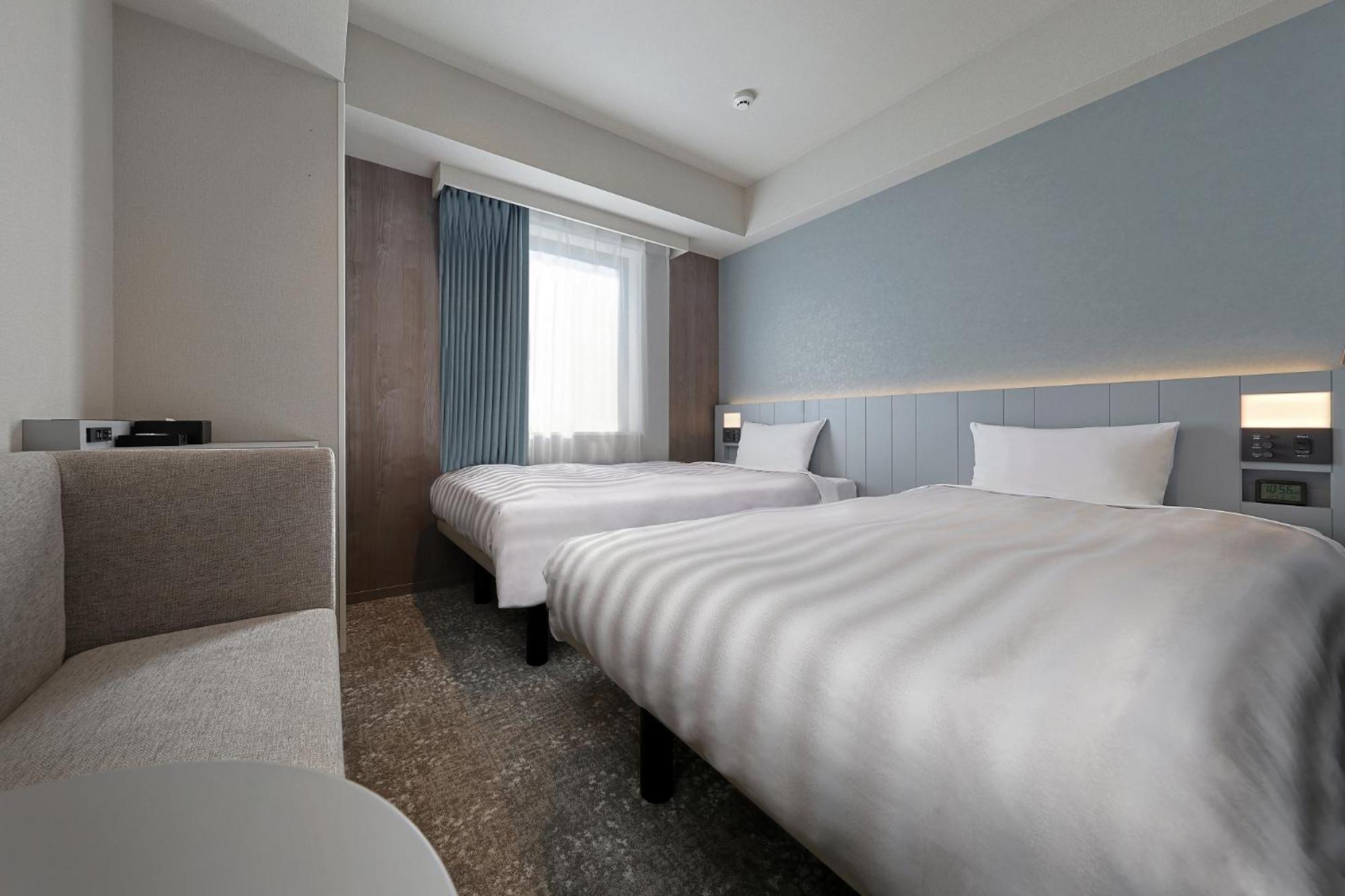 [Renovated] Twin Room Non-Smoking (Room size 15 SQM, Bed width 103 cm)