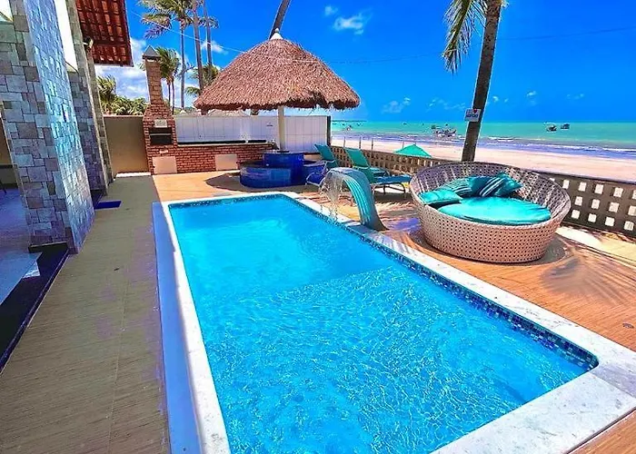 Pousada La Riviera - Pé na areia e Passeios em Maragogi