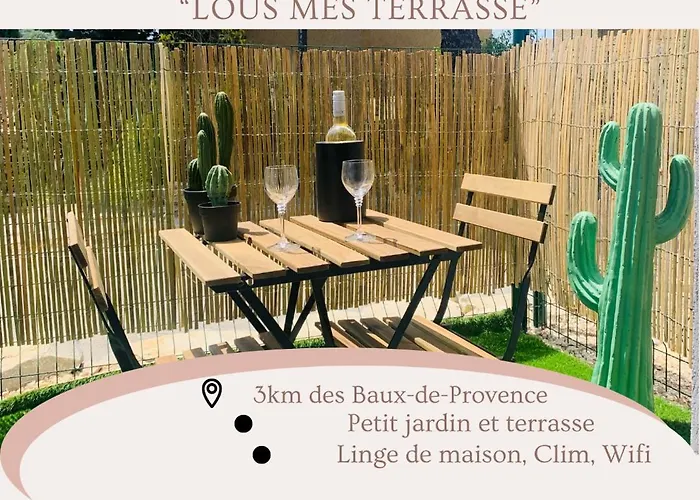 "Lou Mes" Baux-De-Provence Terrasse