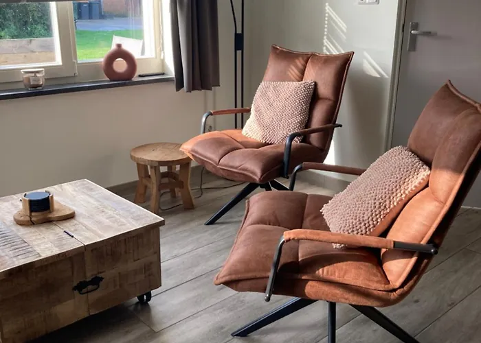Huisdiervriendelijk hotel: Bungalow op bedrijf met melkkoeien