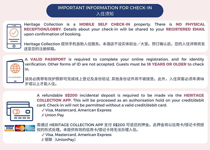 Heritage Collection On Clarke Quay - Mobile App Check-In